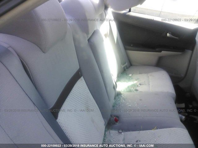 4T4BF1FK5CR270801 - 2012 TOYOTA CAMRY SE/LE/XLE BLACK photo 8