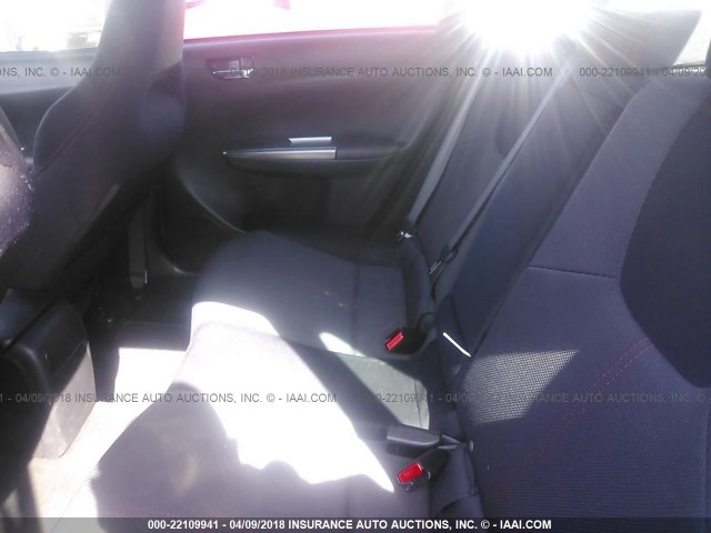 JF1GV7E6XCG022725 - 2012 SUBARU IMPREZA WRX GRAY photo 8