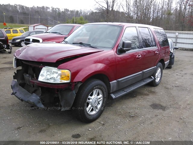 1FMPU16556LA11803 - 2006 FORD EXPEDITION XLT RED photo 2
