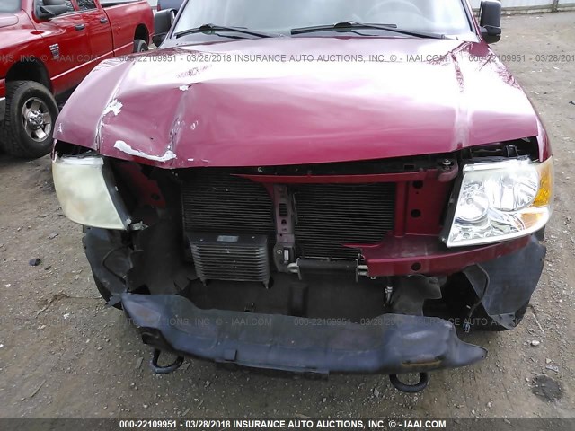 1FMPU16556LA11803 - 2006 FORD EXPEDITION XLT RED photo 6