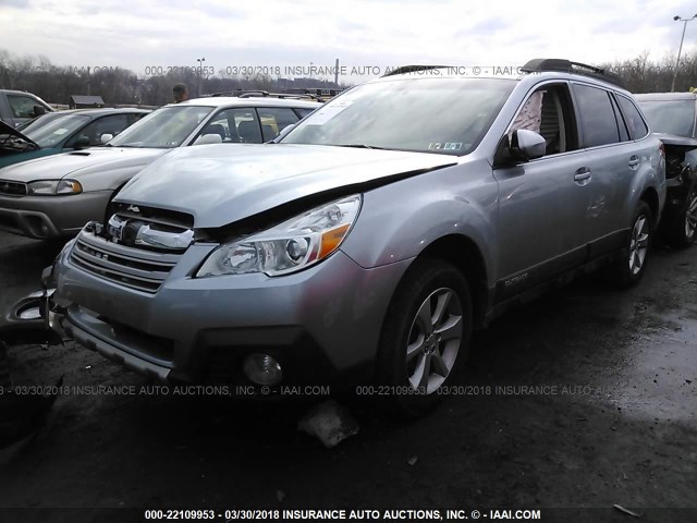 4S4BRBLC1D3240612 - 2013 SUBARU OUTBACK 2.5I LIMITED BLUE photo 2
