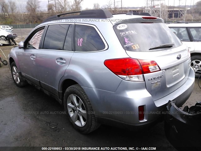 4S4BRBLC1D3240612 - 2013 SUBARU OUTBACK 2.5I LIMITED BLUE photo 3