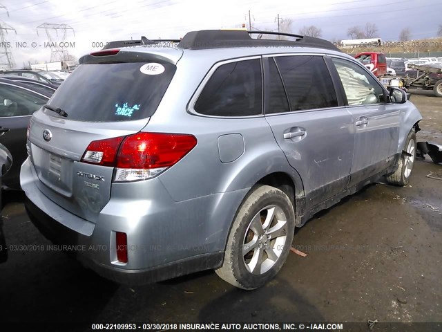 4S4BRBLC1D3240612 - 2013 SUBARU OUTBACK 2.5I LIMITED BLUE photo 4