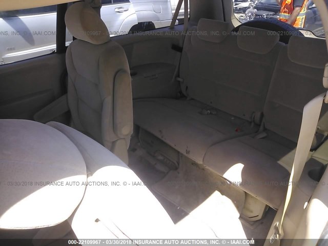 5FNRL382X6B119450 - 2006 HONDA ODYSSEY LX MAROON photo 8