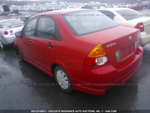 JS2RA41S135158789 - 2003 SUZUKI AERIO S/GS RED photo 3