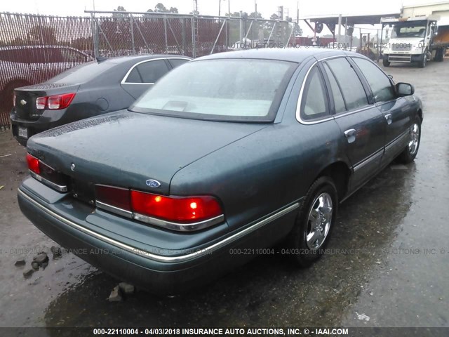 2FALP73W7TX206929 - 1996 FORD CROWN VICTORIA  GREEN photo 4