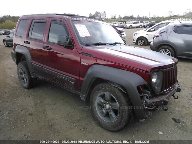 1J4PN3GK2BW542865 - 2011 JEEP LIBERTY RENEGADE RED photo 1