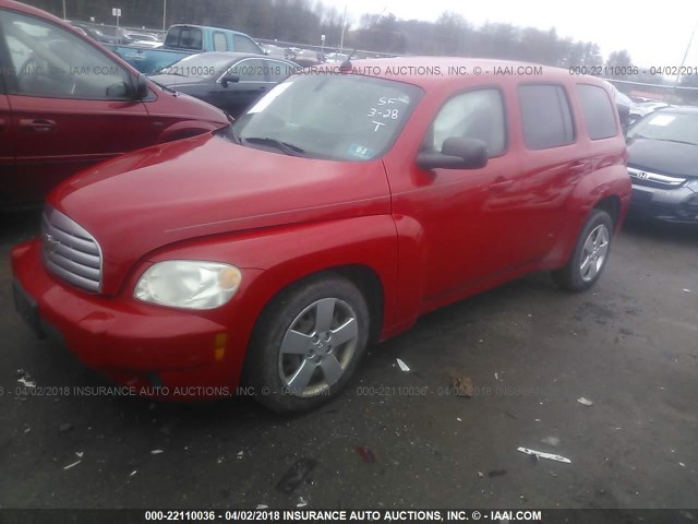 3GNBAADB2AS634340 - 2010 CHEVROLET HHR LS RED photo 2