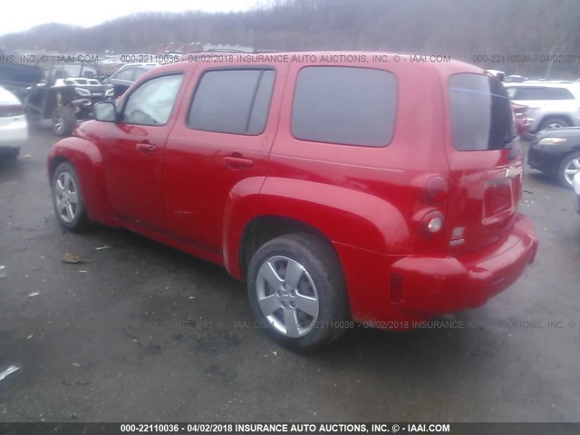 3GNBAADB2AS634340 - 2010 CHEVROLET HHR LS RED photo 3