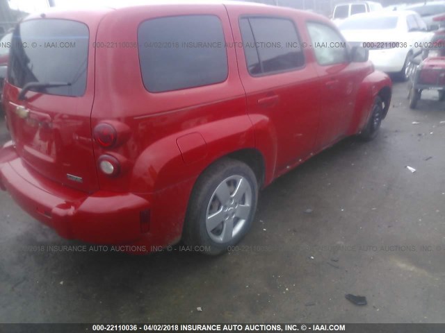 3GNBAADB2AS634340 - 2010 CHEVROLET HHR LS RED photo 4