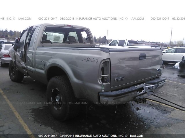 1FTNX21P13ED37521 - 2003 FORD F250 SUPER DUTY SILVER photo 3