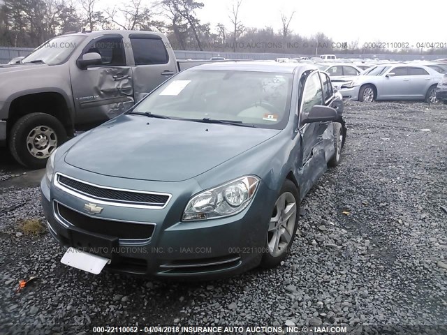 1G1ZG57B79F242780 - 2009 CHEVROLET MALIBU LS GREEN photo 2