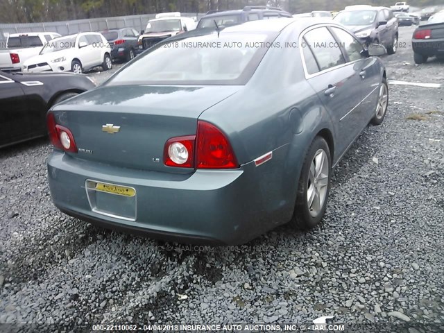 1G1ZG57B79F242780 - 2009 CHEVROLET MALIBU LS GREEN photo 4