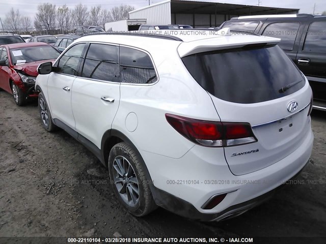 KM8SMDHF7HU167436 - 2017 HYUNDAI SANTA FE SE WHITE photo 3