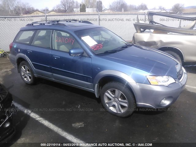 4S4BP86CX74325340 - 2007 SUBARU LEGACY OUTBACK 3.0R LL BEAN BLUE photo 1