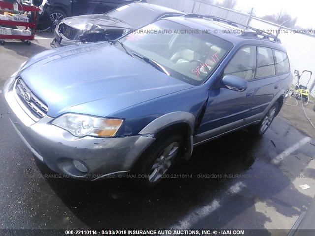 4S4BP86CX74325340 - 2007 SUBARU LEGACY OUTBACK 3.0R LL BEAN BLUE photo 2