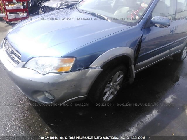 4S4BP86CX74325340 - 2007 SUBARU LEGACY OUTBACK 3.0R LL BEAN BLUE photo 6