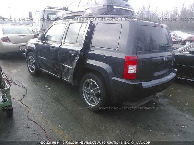 1J4FT28B39D125013 - 2009 JEEP PATRIOT SPORT BLACK photo 3