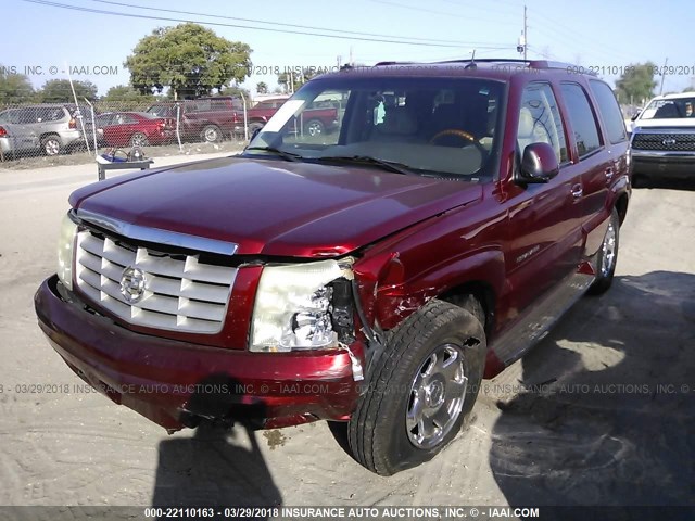 1GYEK63N43R280770 - 2003 CADILLAC ESCALADE LUXURY RED photo 2