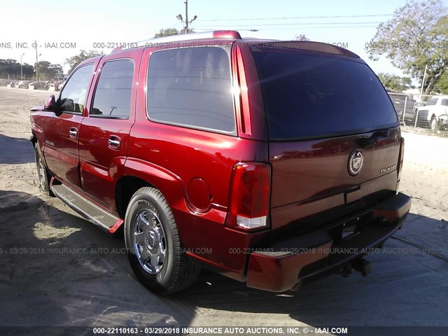 1GYEK63N43R280770 - 2003 CADILLAC ESCALADE LUXURY წითელი ფოტო 3