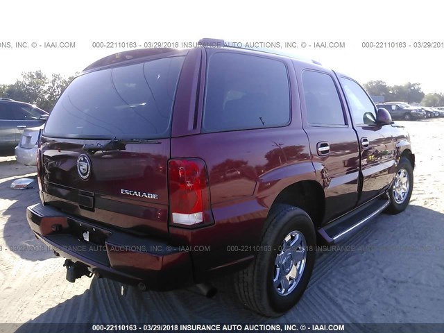 1GYEK63N43R280770 - 2003 CADILLAC ESCALADE LUXURY RED photo 4