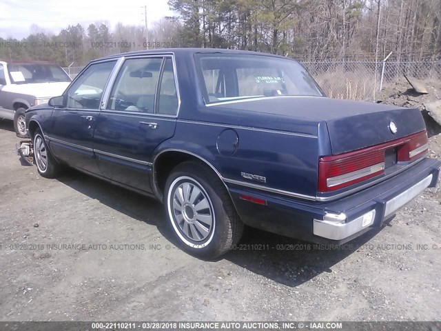 1G4HR54C9LH562359 - 1990 BUICK LESABRE LIMITED BLUE photo 3