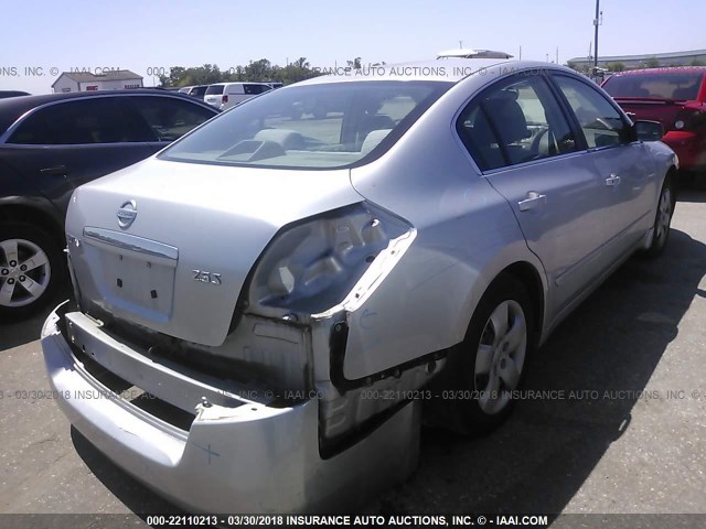 1N4AL21E68N403163 - 2008 NISSAN ALTIMA 2.5/2.5S SILVER photo 4