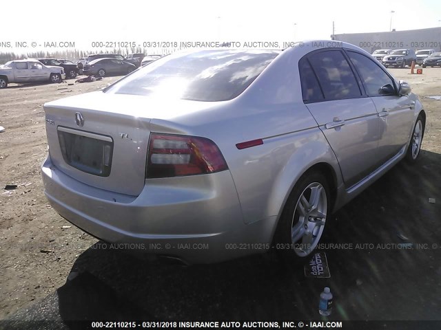 19UUA66247A004701 - 2007 ACURA TL SILVER photo 4