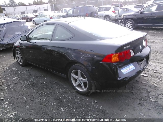 JH4DC54803C013306 - 2003 ACURA RSX BLACK photo 3