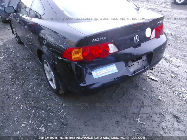 JH4DC54803C013306 - 2003 ACURA RSX BLACK photo 6