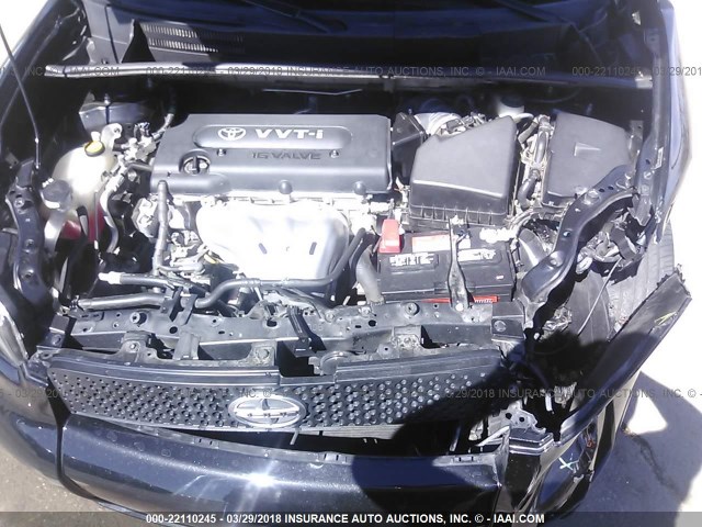 JTLZE4FE3A1099092 - 2010 TOYOTA SCION XB შავი ფოტო 10