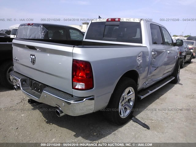 1C6RR6LT1HS744302 - 2017 RAM 1500 SLT SILVER photo 4