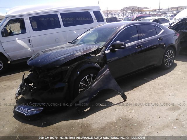 19UUB2F52FA019003 - 2015 ACURA TLX TECH BROWN photo 2