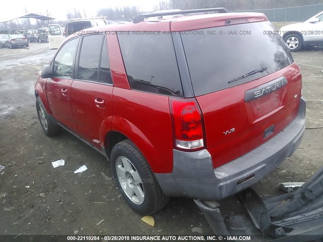 5GZCZ53474S814685 - 2004 SATURN VUE RED photo 3