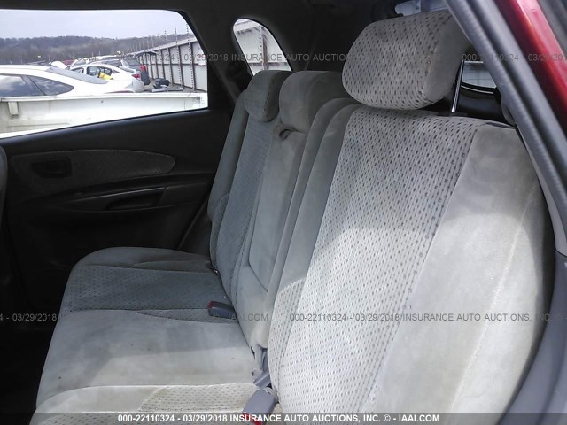 KM8JN12D95U061712 - 2005 HYUNDAI TUCSON GLS/LX MAROON photo 8