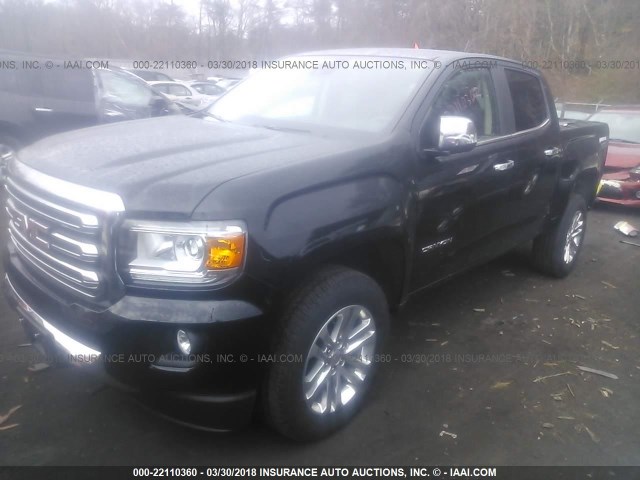 1GTG6DEN9H1249931 - 2017 GMC CANYON SLT BLACK photo 2