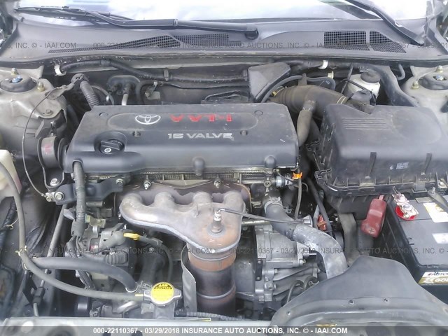 4T1BE32K64U930716 - 2004 TOYOTA CAMRY LE/XLE/SE SILVER photo 10