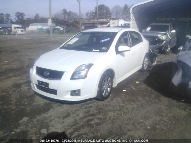 3N1AB6AP6AL702859 - 2010 NISSAN SENTRA 2.0/2.0S/SR/2.0SL WHITE photo 2