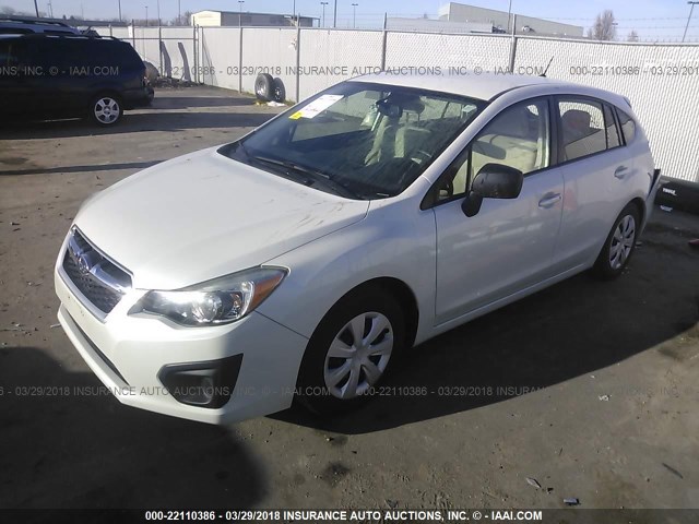 JF1GPAA62DG871584 - 2013 SUBARU IMPREZA WHITE photo 2