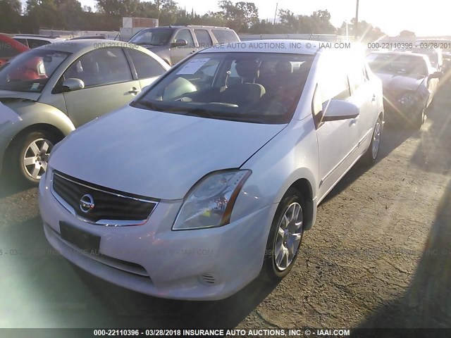 3N1AB6AP0BL607134 - 2011 NISSAN SENTRA 2.0/2.0S/SR/2.0SL WHITE photo 2