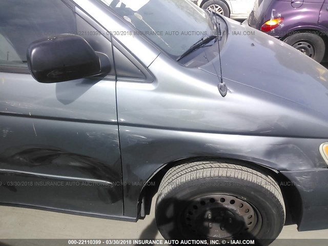 2HKRL18522H562492 - 2002 HONDA ODYSSEY LX BLUE photo 6