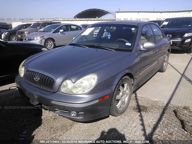 KMHWF35H05A190467 - 2005 HYUNDAI SONATA GLS/LX SILVER photo 2