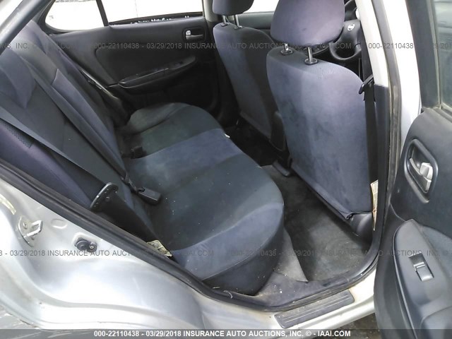 3N1CB51D85L580424 - 2005 NISSAN SENTRA 1.8/1.8S SILVER photo 8