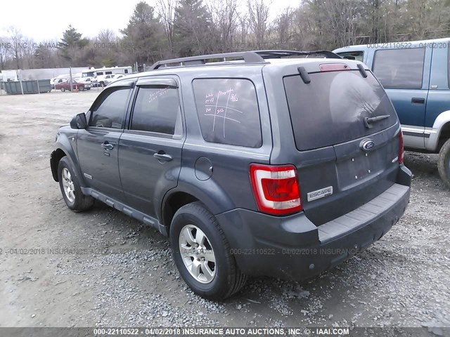 1FMCU94188KB40740 - 2008 FORD ESCAPE LIMITED GRAY photo 3