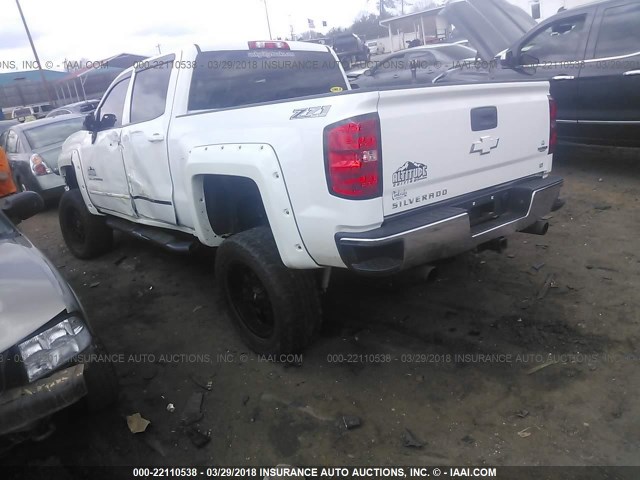 3GCUKRECXFG176268 - 2015 CHEVROLET SILVERADO K1500 LT WHITE photo 3