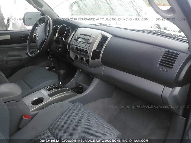 5TEJU62N25Z088870 - 2005 TOYOTA TACOMA DOUBLE CAB PRERUNNER SILVER photo 5