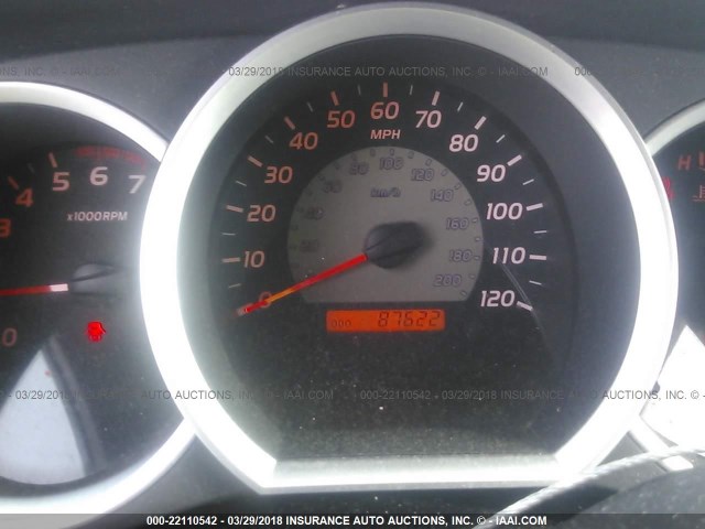 5TEJU62N25Z088870 - 2005 TOYOTA TACOMA DOUBLE CAB PRERUNNER SILVER photo 7