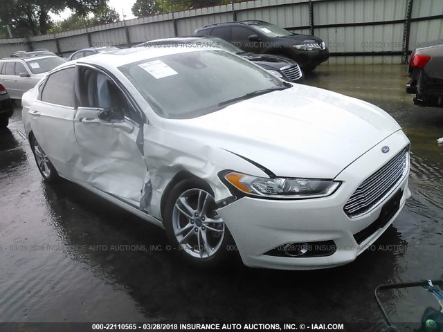 3FA6P0SU2FR170168 - 2015 FORD FUSION TITANIUM PHEV WHITE photo 1