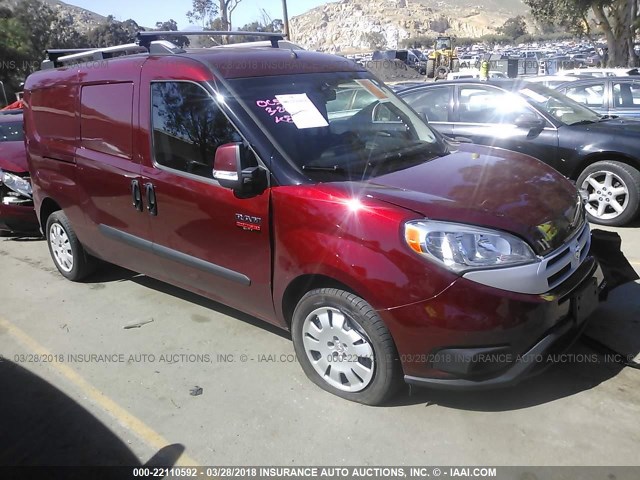 ZFBERFBB7H6G09498 - 2017 RAM PROMASTER CITY SLT 勃艮第红 照片 1