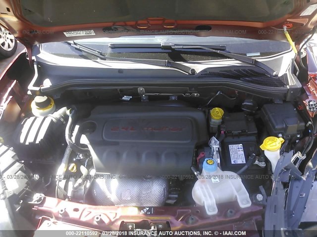 ZFBERFBB7H6G09498 - 2017 RAM PROMASTER CITY SLT 勃艮第红 照片 10